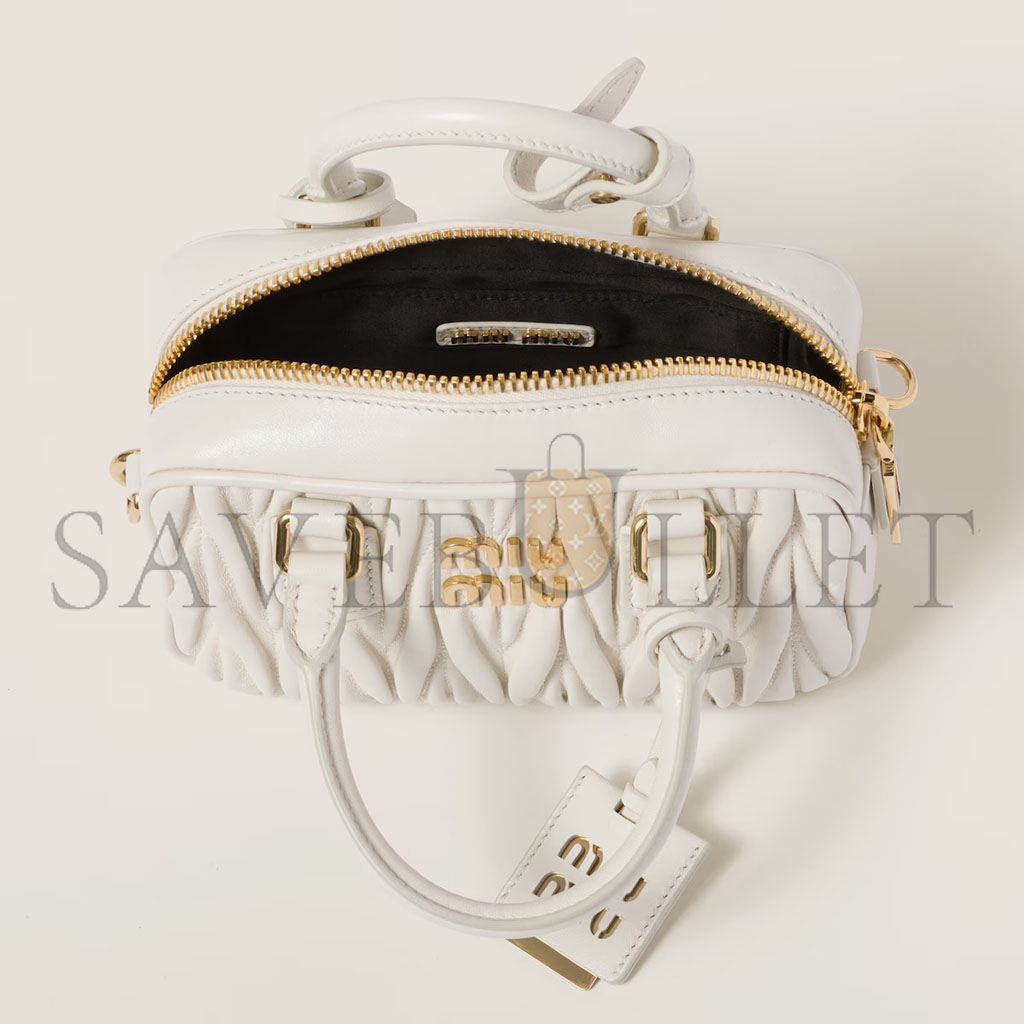 M1v M1v arcadie matelassÉ nappa leather bag 5bb123 (19*13*6cm)